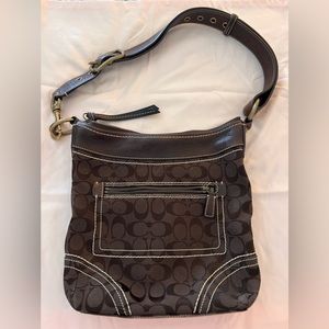 Coach Signature fabric & leathers bag